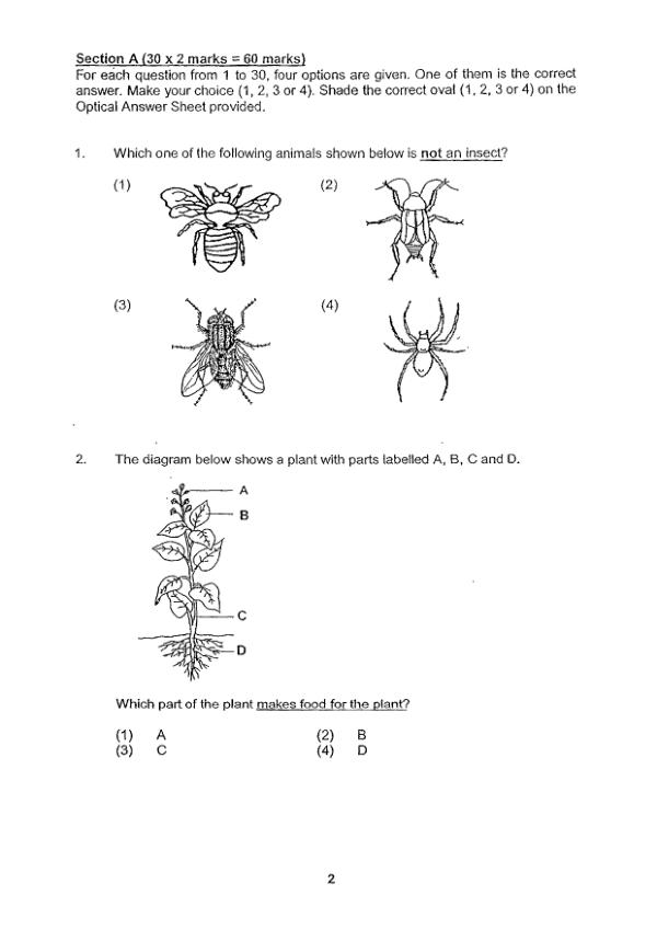 Nanyang P4 Sci SA2 2013 exam paper PDF first page preview