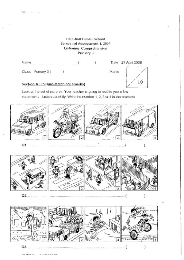Pei Chun P3 Eng WA2 2008 exam paper PDF preview
