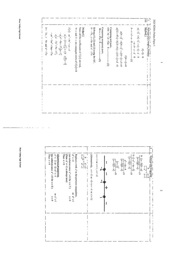 Testpaper Year : 2025 Testpaper Type : Prelims Testpaper Subject : Maths-H2 Download This Testpaper A Level Maths_H2 Prelim 2025 exam paper PDF preview