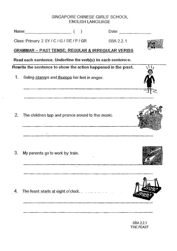 Singapore Chinese Girls P2 Eng WA1 2013 exam paper PDF preview