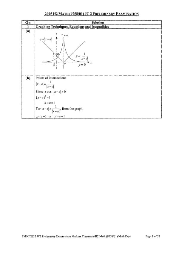 Testpaper Year : 2025 Testpaper Type : Prelims Testpaper Subject : Maths-H2 Download This Testpaper A Level Maths_H2 Prelim 2025 exam paper PDF preview