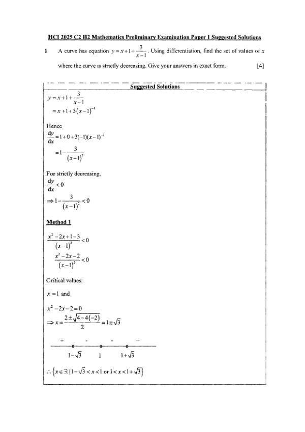 Testpaper Year : 2025 Testpaper Type : Prelims Testpaper Subject : Maths-H2 Download This Testpaper A Level Maths_H2 Prelim 2025 exam paper PDF preview