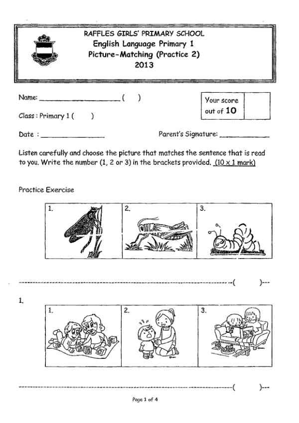 Raffles Girls P1 Eng WA2 2013 exam paper PDF preview
