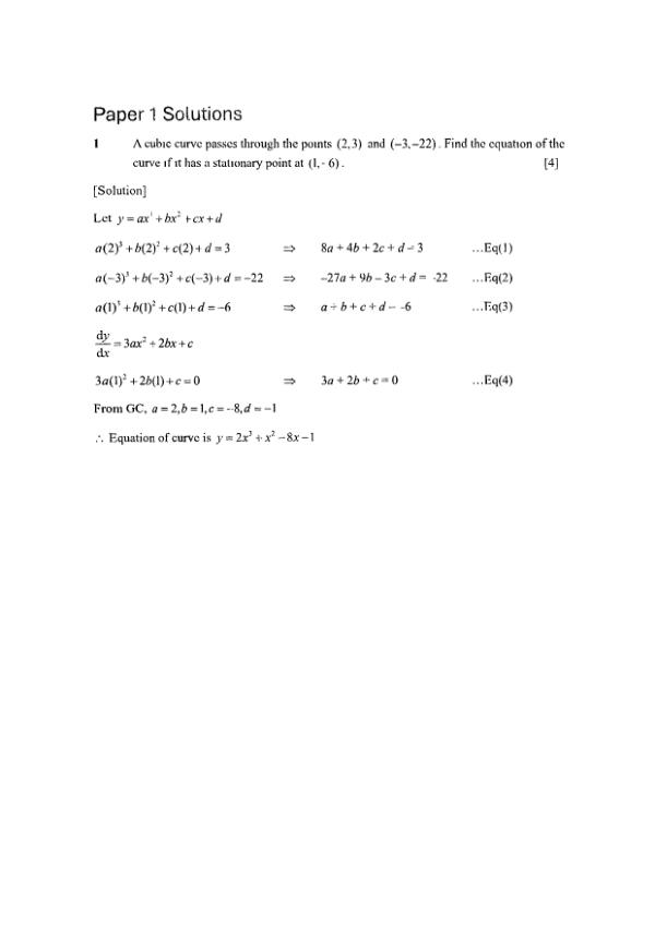 Testpaper Year : 2025 Testpaper Type : Prelims Testpaper Subject : Maths-H2 Download This Testpaper A Level Maths_H2 Prelim 2025 exam paper PDF preview