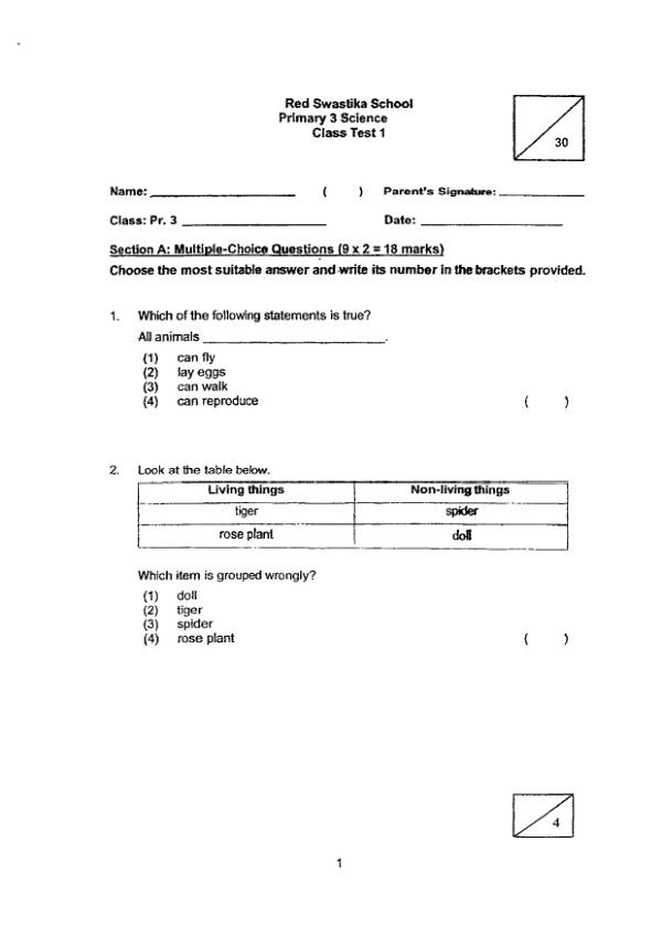 First page preview of P3 Sci 2024 WA1 — Red Swastika
