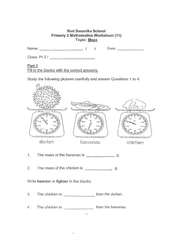 First page preview of P2 Math 2019 WA1 — Red Swastika
